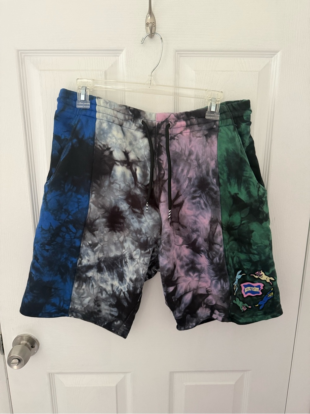 Men's Ice Cream Billionaire Boys Tie-Dye Cotton Shorts Size Medium